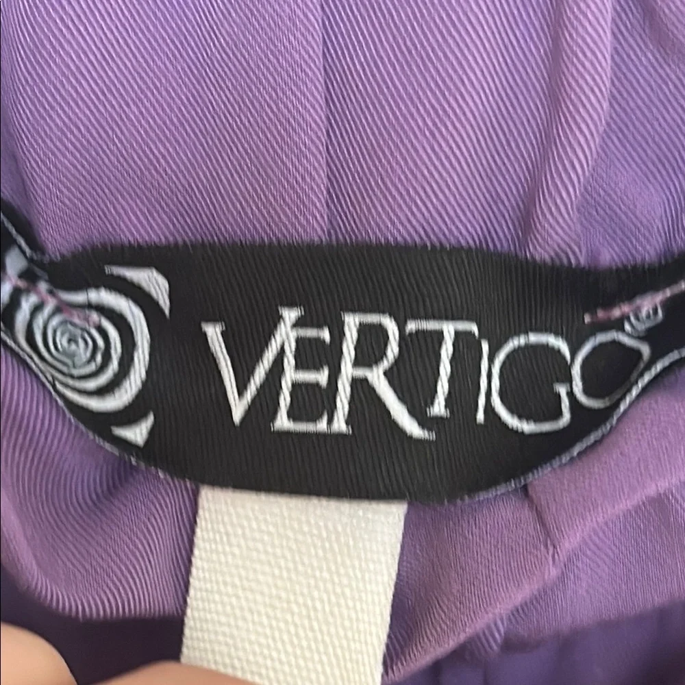 Vertigo Purple Straight Leg High-Waisted Pants - Picture 9 of 10